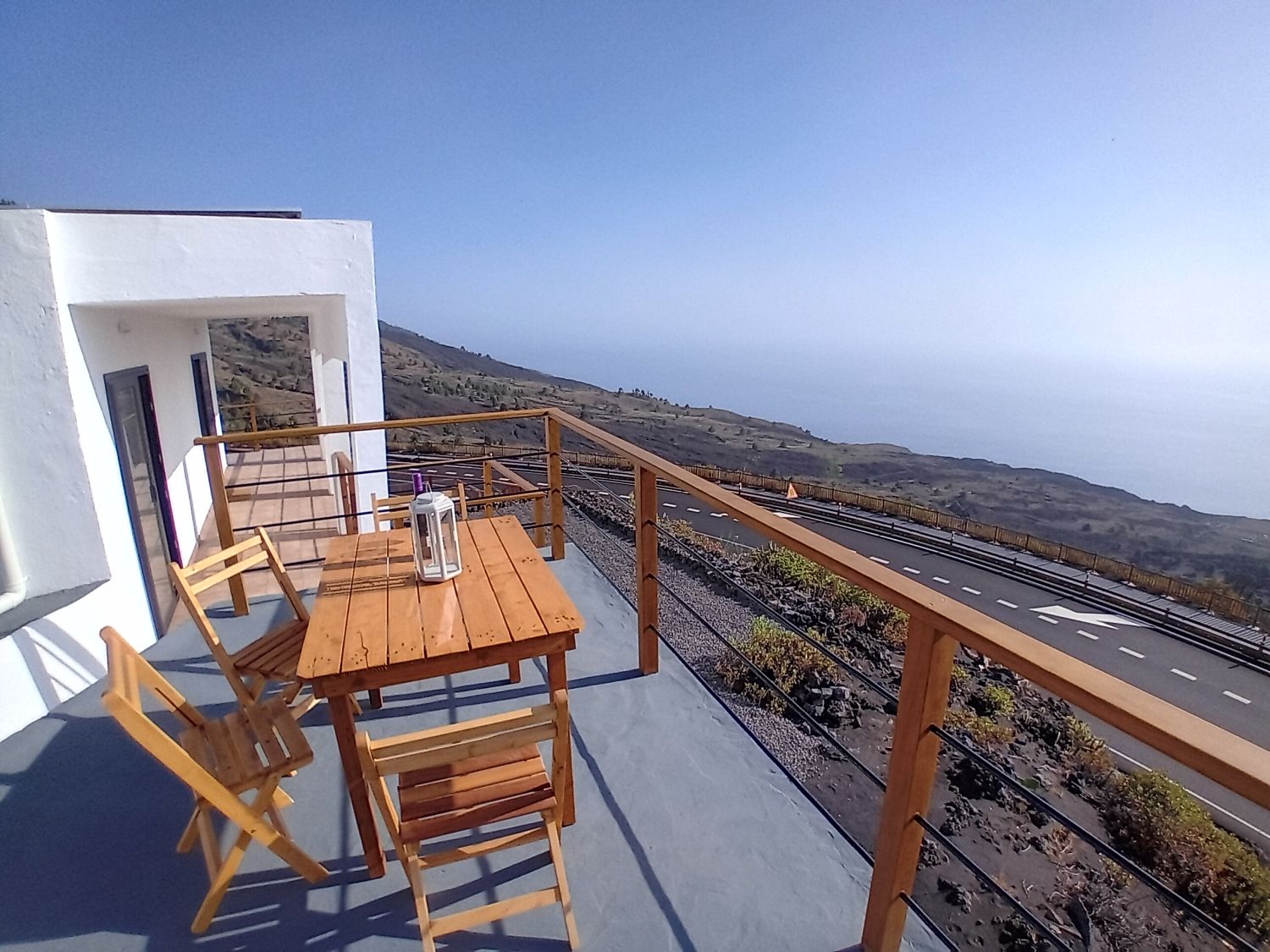 Ocean view with outdoor table